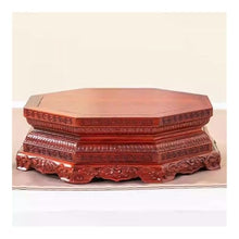 LUYOUBOZHU Vase Stand Plant Display Craft Pedestal Indoor Bonsai Octagonal Rosewood Base Stand(Large)