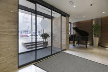 Commercial Entryway Mat for Hard Floors Surfaces with Rubber Border Edge Entrance Mats with Smooth Non-Slip Rubber Backing, Water Absorbent Indoor/Outdoor Floor Mat for Offices & Buildings