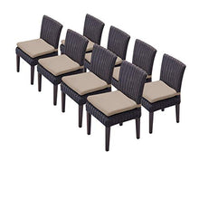 TK Classics TKC Venice Wicker Patio Dining Chairs Set of 8 Aruba