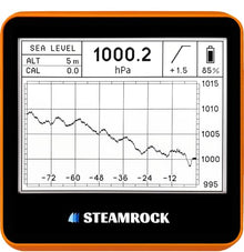 STEAMROCK Digital Barometer Barograph SB-42 V3 (Orange)