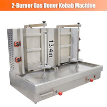 EQCOTWE Commercial Gas Shawarma Machine Rotary Gyro Kebab Grill Machine