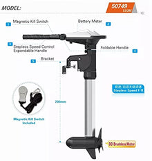 PARKHO HASWING Electric Trolling Motor 24V 5 HP 24 Inch Shaft Transom Mount