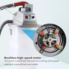 Eoweiot Automatic Fabric Trimming Machine Single Heads Electric Brushless Thread Trimmer Stepless Speed Regulation with 30l Square Bucket