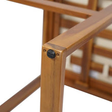 Christopher Knight Home Gree Acacia Wood Patio Bar Table and Chairs Set of 2, 3-Piece Wooden Outdoor Bar Set, Comfy Bar Stools Set of 2 with Bar Height Table, Teak+Beige
