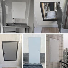 Wall Access Door, 20x20 24x28 24x36 32x48 28x32 Inch Large Metal Inspection Hatch Gate for Ceilings, Electrical, Plumbing, Lockable Drywall Hole Cover Plate(White Frame,40x48in)