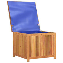 UUGRANDTO Garden Storage Box Natural Wood Solid Acacia Wood 29.5x29.5x22.8 in Outdoor Furniture Storage Boxes