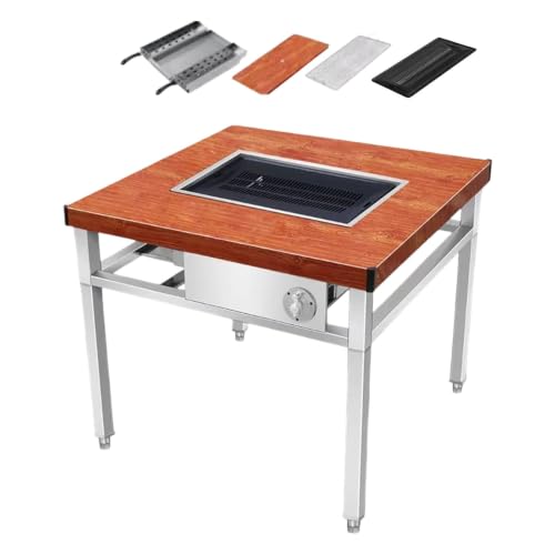 Charcoal BBQ Grill Table, Japanese Style Yakiniku Cooking Table