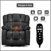 HTERWQEA Power Lift Recliner with Heat Massage and Large Backrest Support