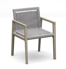 WholesaleTeak Qty 6 - Grade-A Teak Wood Luxurious Solo/Single SEMA Weathered Teak Arm Chairs #16SeAA