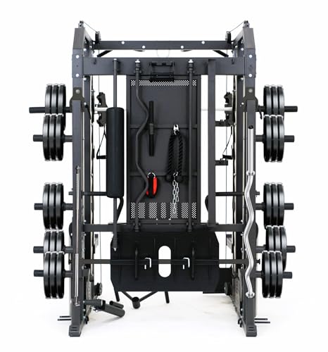 MiM USA Hercules Pro Commercial Smith Machine & Functional Trainer Black