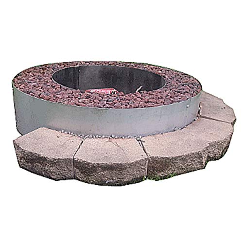 Deep Double Wall Stainless Steel Fire Pit- Bonfire Campfire Ring 12" Deep