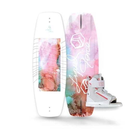 Liquid Force 2024 Dream125cm Wakeboard with Dream Size 12T-5Y Bindings Package Multi