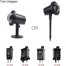 5sssallefaa AC100-240V 6W 4 LED Magic Ball Stage Light Lawn Lamp Lighting Fixture Supported Auto-Run Control Mode for Both Indoor Outdoor Use