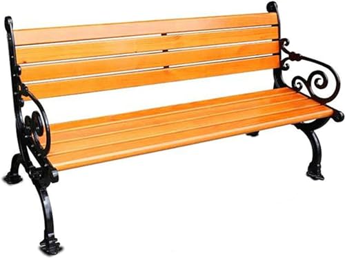 ERoomQ Outdoor GThe Bench,Outdoor Bench Patio Bench, Front Porch Furniture, Park Outdoor Benches, Square Chairs Patio Seating Area Benches (1.5m)