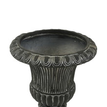 Merax 2 Set 15.94" H Classical Scroll & Fluted Pedestal Urn Planter
