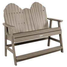 highwood Hamilton 4ft Counter Height Adirondack Bench, Woodland Brown