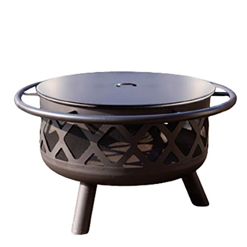 Outdoor Fire Pit Fire Pits Outdoor Wood Burning, Wrought Iron Firepit for Outside, for Backyard Terrace Patio