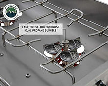 Overland Vehicle Systems Komodo Camp Kitchen - Dual Grill, Skillet, Folding Shelves, and Rocket Tower - Marine Grade Stainless Steel and Aircraft Grade Aluminum Construction