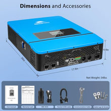 SUNGOLDPOWER 10000W 48V Solar Inverter, Built-in 2 MPPTs, Max 200A Battery Charging, Split Phase AC Input/Output 120V/240V(settable),Pure Sine Wave (BMS COMM) UL1741 SPH10048P