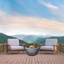 Lakeview Valley Bay 3 30-Inch Natural Gas Round Fire Bowl - Pewter - SCPH-402-4NG