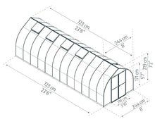 CANOPIA Palram - Canopia Bella 8' x 24' Greenhouse Silver