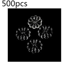 Crystal Chandelier Prism, Sun Catcher, Various Sizes Clear Crystal Rosettle Beads Shape Glass Chandelier Parts for Home Decor(35mm,500pcs)
