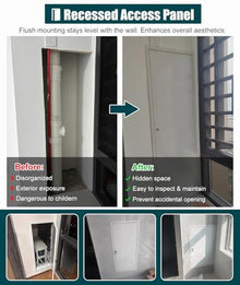 ZIMGOD Outdoor Waterproof Access Panel with Key & Lock, Drywall Ceiling Access Door Hatch, 16 20 24 30 32 36 38 44 48 in Aluminum Exterior Wall Hole Cover(22x40in (55x100cm))