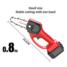 Cordless Mini Chainsaw 4-Inch Portable Handheld Chain Saw with Rechargeble Battery for Wood Cutting Tree Branches Shears Pruning Courtyard and Garden ()