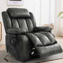 HTERWQEA Lay Flat Power Lift Recliner Chair for Elderly with Heat & Massage