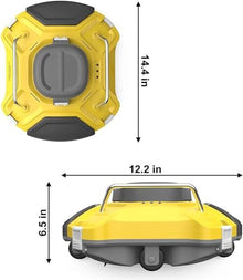 KANGJIEM Cordless Automatic Pool Cleaner, Robotic Pool Cleaner, Lasts 110 Mins, for Pool Surface up to 730Sq Ft, Pool Vacuum for Above Ground Pools Powerful Suction