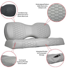 MADJAX Golf Cart Rear Seat Cushion Assembly Black