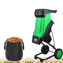 YXCUSAM Garden Branch Chipper, 2400W Electric Wood Chipper with 50L Collection Bag, Suitable for Garden, Backyard
