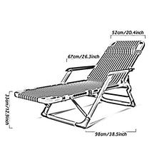 HYUIO Lounge Chair Oversized Recliner Chair Adjustable Camping Lawn Chair Padded Seat Patio Lounge Folding Reclining for Outdoor Yard Beach Garden Pool Lawn Deck 8977(Style3)