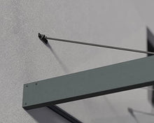 Palram - Canopia Sophia XL 5000 15' x 5' Door/Window Awning, Gray/Clear