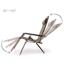 KG7HQRP Renovation House Folding Lounger Recliner Outdoor Home Recliner Chair Adjustable Folding Lounge Chaise Reclining Lawn Chairs with Pillow Outdoor Patio Sunloungers Reclining Chairs
