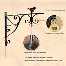 ERTTGWGF Double-Sided Arabic Numeral, 360° European Retro Rotating Clock Decoration, Suitable for Corridor, Outdoor, Entrance Decoration