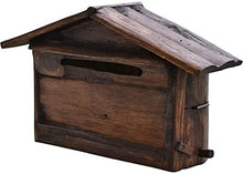 Manual Outdoor Mailbox Gardening Long Wood Villa Mailboxes Wall Outdoor Bar Decoration Mailbox Inbox