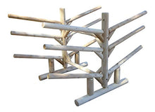 Log Kayak Rack 2 Canoe 2 Kayak 2 SUPS Rack Canyon Brown