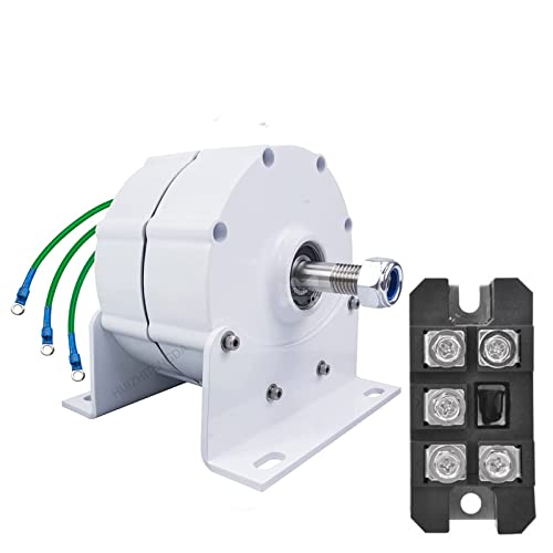 HUIZHITENGDA 10000W 3 Phase Gearless Permanent Magnet, 12V-220V Vertical Wind Power Turbine Generator AC Alternators Motor Wind Turbine Generator for Wind Water Turbine,12v