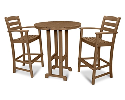 POLYWOOD® La Casa Café Bar Set, Teak