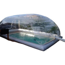 Xscxliny Inflatable Pool Dome Cover Tent House Portable Outdoor Ceiling Swimming PVC Park, Transparent PVC Hot Water Bathtub Inflatable Swimming Pool Cover Tent,6 * 3 * 3m