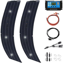 600 Watt Solar Panel Kit, with Charge Controller(40A) 2pcs 300 Watt Flexible Monocrystalline Solar Panel kit Photovoltaic Module for 12-48V Battery Charging Car Battery Camper RV