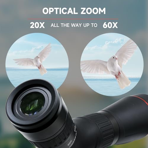 elabopt 20-60x80 ED Spotting Scope Waterproof High Definition Green