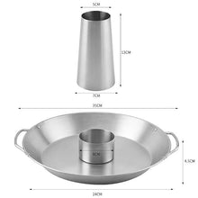 Stainless Steel Roast Chicken Pot BBQ Pot Detachable Cone Roasting Pan Outdoor Picnic BBQ Utensils Roast Chicken Rack (Color : Silver, Size : One Size) (Silver One Size)