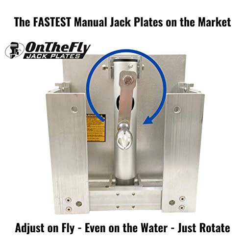 ONTHEFLY JACK PLATES Adjustable Manual Boat Jack Plate Grey