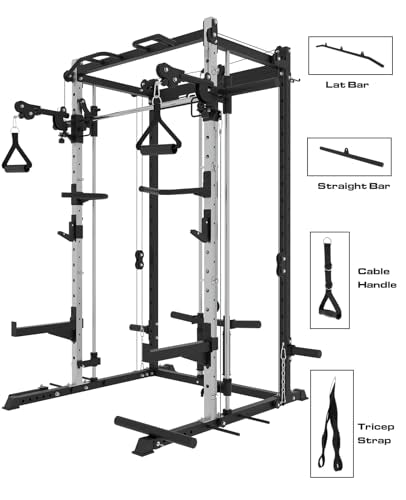 EonfitOmni Smith Machine Home Gym Equipment Black2