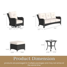 Aeeiua 9 Piece Outdoor Patio Furniture Set