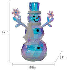 Member's Mark 6' Multicolor Pre-Lit Prismatic Snowman Holiday Display