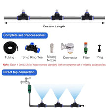Portable Outdoor Misting System for Patio/Construction Fence