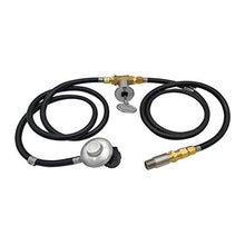 Rsmmpqa Propane Burner Kit Control Sytem Regulator Control Valve for Outdoor Fire Pit Fireplace with 12" Double Ring Burner Set